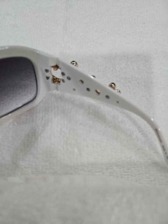 Vintage Bvlgari White Oversized frame with Swarovski crystal  652 B main image 6